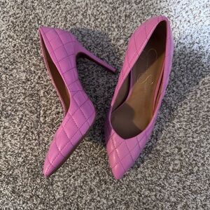 NEW Jessica Simpson Quilted Pink Heels